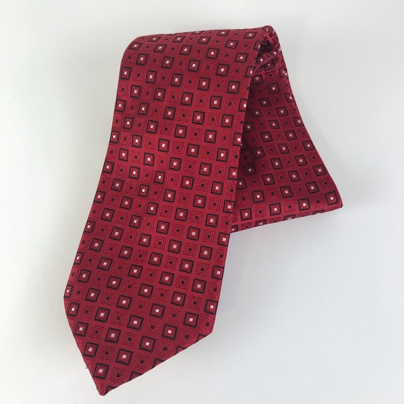 Donald Trump Tie EUC Beautiful Red Black White - Picture 8 of 8